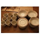 Stonewear bowls mugs and saucers Stonewear bowls mugs and saucers