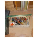 Vintage Wooden Tool Box W/ Contents Vintage Wooden Tool Box W/ Contents