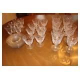 Set of Webb Corbett Crystal Glasses & plates Set of Webb Corbett Crystal Glasses & plates