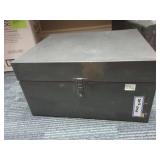 parts cabinet with lock.