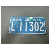 1965 ont plate .