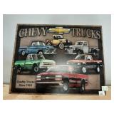 Chevy trucks sign .