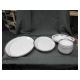 Royal Doulton Sarabande platter and plates