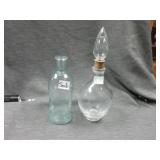 decanter and vintage bottle