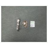 10k gold filled watch and brooch