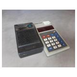 calculator and radio