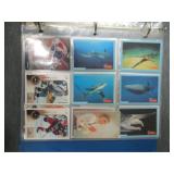 mixed collector cards binder