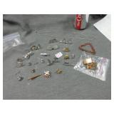 pins, cuff links , tie clips