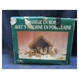 wooden stable with pieces
