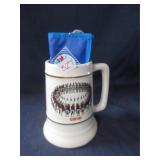 RCMP beer stein and blue jays wallet