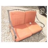 wrought iron bench
