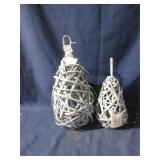 Wicker Pears med & Lg