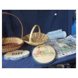 Baskets and misc items