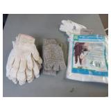 gloves and coveralls