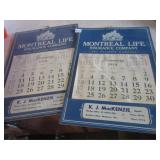 1954 Montreal life calendars