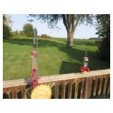 Bird feeder rain gauge & thermometer