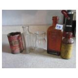 vintage bottles .