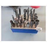 Bits in wooden holder