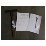 Glaziers hammer: trapezoid