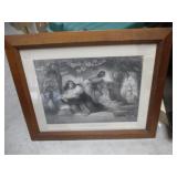 Moses Placed in the seed basket Framed Art Piece