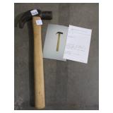 Plain face, plain eye curved claw hammer