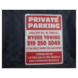 Private Parking sign