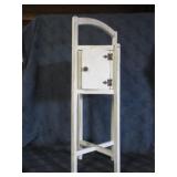 Vtg White Table Cabinet