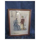 1891NewYork&Paris Young Ladies Fashion Bazar Print
