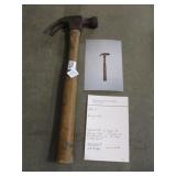 Bell faced curved claw hammer: octagon neck