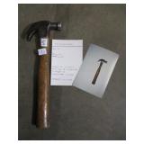 Bell faced curved claw hammer