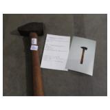 Blacksmith cross peen hammer