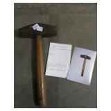 Stone cutters hammer: California pattern