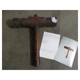 Shipbuilders caulking hammer