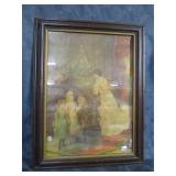 Framed Antique Victorian Lithograph