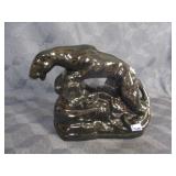 1950's Black Panther MCM TV Lamp