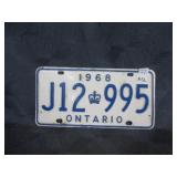1968 License plate