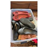 Bin of shoes