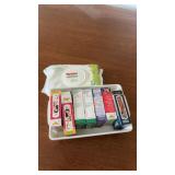 Bandaids and baby wipes