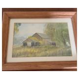 Framed painting