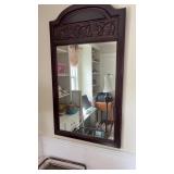 Wooden framed mirror
