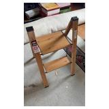 Metal folding step stool