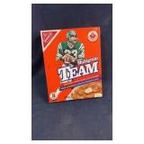 Multigrain Team NFL cereal box - empty