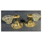Godinger candle holders, glass holders