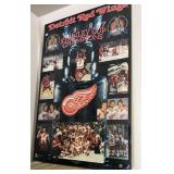 Detroit redwings hard back poster