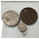 1953 Irish coin, bank of canada coin, token