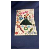Vintage holiday Barbie window stickers