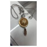 Vintage perfume locket and chain
