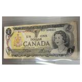 1973 Canadian $1 bill