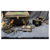 Zenit Camera and flash with bag