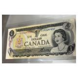 1973 Canadian $1 bill